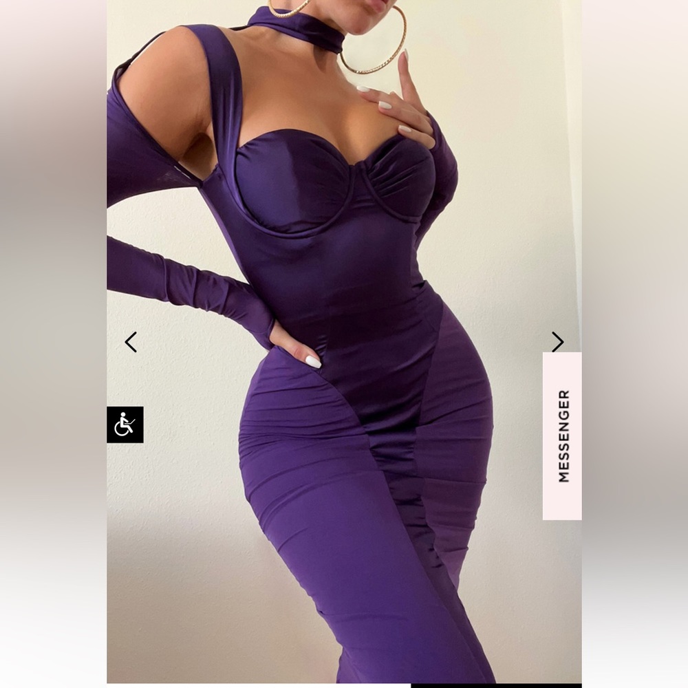 House of CB Talika corset dress in grape size M regular cup (a-c) NWT!